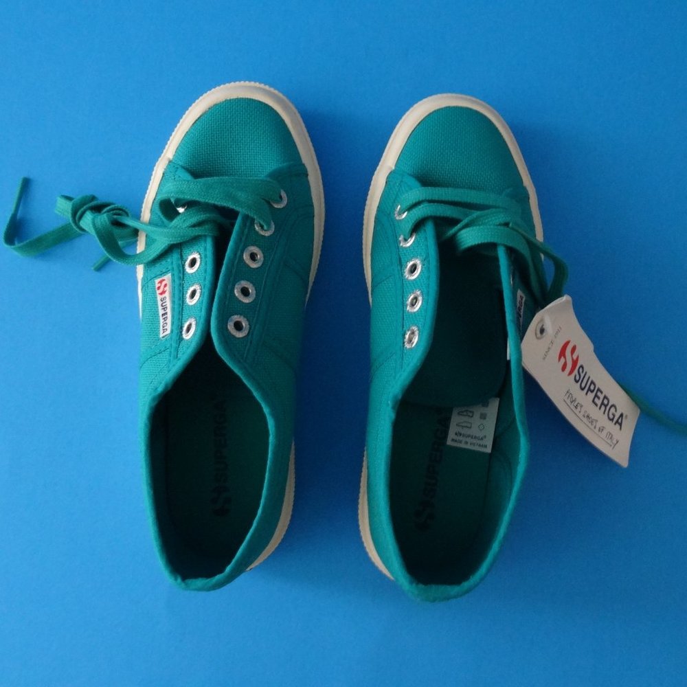 New SUPERGA 2750 COTU UNISEX LOW SNEAKER TEAL